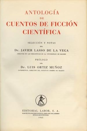 Seller image for ANTOLOGA DE CUENTOS DE FICCIN CIENTFICA for sale by LIBRERIA ANTICUARIO BELLVER MADRID