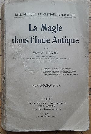 Seller image for LA MAGIE DANS L'INDE ANTIQUE for sale by LIBRERIA ANTICUARIO BELLVER MADRID