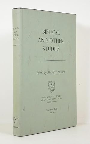 Image du vendeur pour Biblical and Other Studies: Studies and Texts: Volume 1 mis en vente par Banjo Booksellers, IOBA