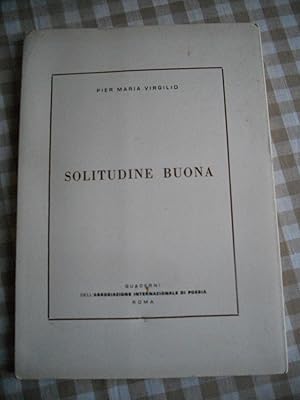 Seller image for Solitudine Buona for sale by Frederic Delbos
