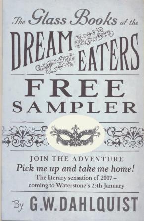 Imagen del vendedor de THE GLASS BOOK OF THE DREAM EATERS - chapter sampler a la venta por Fantastic Literature Limited