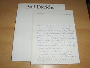 Paul Dierichs zu seinen 75. Geburtstag von seinen Mitarbeitern. + AUTOGRAPH (BRIEF) *. Beiträgen ...