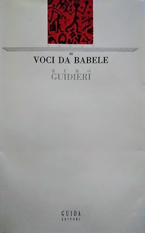 VOCI DA BABELE SAGGI DI CRITICA DELL'ANTROPOLOGIA