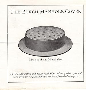 Burch Sewer Inlets and Manhole Covers, Leaflet