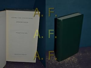 Seller image for Aphorismen for sale by Antiquarische Fundgrube e.U.