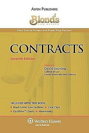 Imagen del vendedor de Blond's Law Guides: Contracts a la venta por buchversandmimpf2000