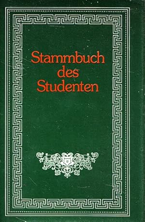 Bild des Verkufers fr Stammbuch des Studenten. Kulturhistorische Stammbcher ; 4 zum Verkauf von Versandantiquariat Nussbaum