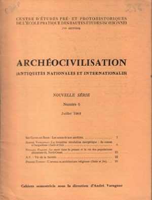 Antiquités nationales et internationales 1969 n° 6 : sommaire : gavin de beer : les noms de nos a...