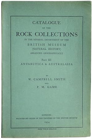 Catalogue of the Rock Collections in the Mineral Department of the British Museum (Natural Histor...