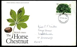 Imagen del vendedor de Post Office First Day Cover British Tress: The Horse Chestnut 1974 a la venta por Little Stour Books PBFA Member