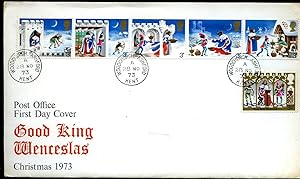 Imagen del vendedor de Post Office First Day Cover Good King Wenceslas Christmas 1973 a la venta por Little Stour Books PBFA Member