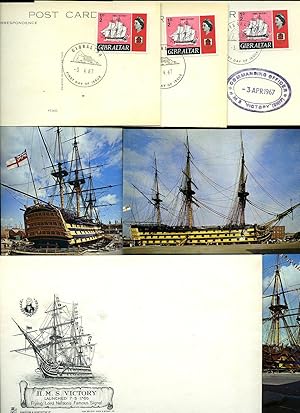 Imagen del vendedor de Post Office First Day Cover H. M. S. Victory Gibraltar Stamps 1967. a la venta por Little Stour Books PBFA Member