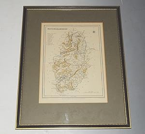 ORIGINAL ENGRAVED MAP OF Nottinghamshire. Engraved for LEWIS&apos;s  Topographical Dictionary  an...