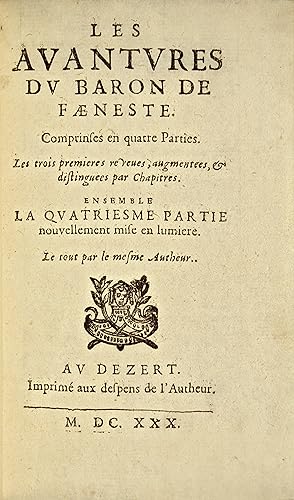 Les Avantures du baron de Faeneste.