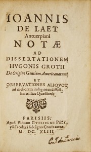 Notae ad dissertationem Hugonis Grotii De Origine Gentium Americanorum : et Observationes aliquot...