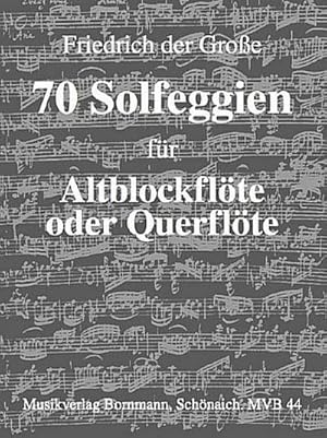 Bild des Verkufers fr 70 Solfeggien fr Altblockflte Solo (Querflte) zum Verkauf von AHA-BUCH GmbH