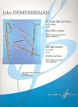 Bild des Verkufers fr Solo de concert fa majeur op.82,6pour flute et piano zum Verkauf von AHA-BUCH GmbH