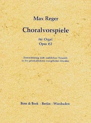 Bild des Verkufers fr Choralvorspiele op.67fr Orgel zum Verkauf von AHA-BUCH GmbH