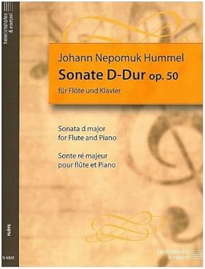 Bild des Verkufers fr Sonate D-Dur op.50fr Flte und Klavier zum Verkauf von AHA-BUCH GmbH