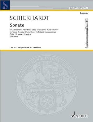 Bild des Verkufers fr Sonate C-Durfr Alt-Blockflte (Flte, Oboe, Violine) und Basso continuo zum Verkauf von AHA-BUCH GmbH