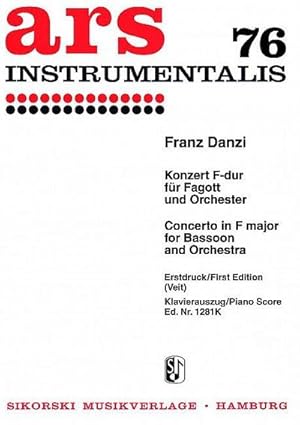 Bild des Verkufers fr Konzert F-Dur fr Fagott undOrchester fr Fagott und Klavier zum Verkauf von AHA-BUCH GmbH