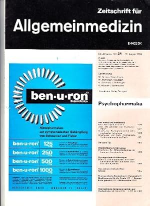 Imagen del vendedor de Zeitschrift fr Allgemeinmedizin. 50. Jahrgang 1974, Heft 24. a la venta por Buchversand Joachim Neumann