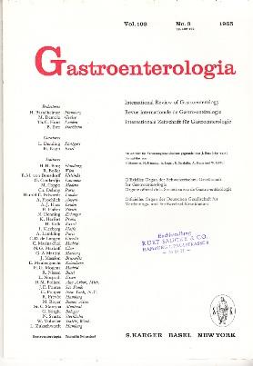 Image du vendeur pour Gastroenterologia. Internationale Zeitschrift fr Gastroenterologie. Vol. 103, Nr. 3, 1965. mis en vente par Buchversand Joachim Neumann