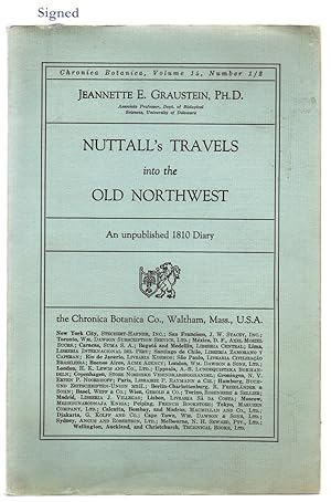 Bild des Verkufers fr Nuttall's Travels into the Old Northwest: An Unpublished 1810 Diary zum Verkauf von Attic Books (ABAC, ILAB)