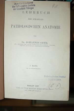 Bild des Verkufers fr Lehrbuch der speciellen pathologischen Anatomie, I. Band. zum Verkauf von Antiquariat  Braun