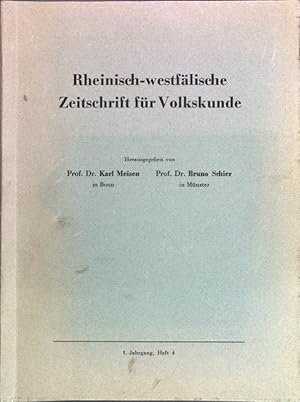 Bild des Verkufers fr Die Hutenheiligen von Ahrweiler; in: 1. Jg. Heft 4 Rheinisch-westflische Zeitschrift fr Volkskunde; zum Verkauf von books4less (Versandantiquariat Petra Gros GmbH & Co. KG)