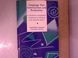 Imagen del vendedor de Language Test Construction and Evaluation. a la venta por Antiquariat Bookfarm