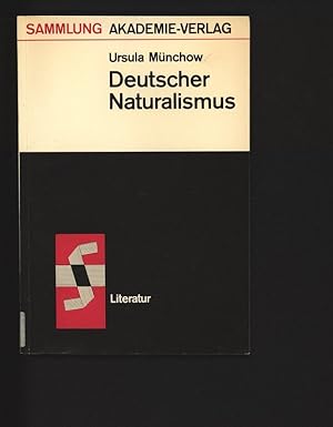 Seller image for Deutscher Naturalismus. for sale by Antiquariat Bookfarm