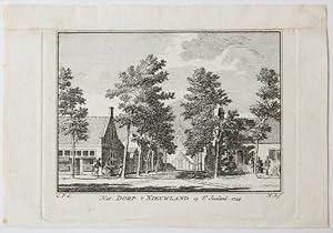 Het Dorp 't Nieuwland op St. Joosland. 1745.