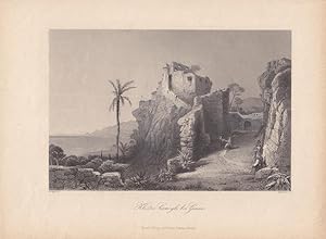 Kloster Caogli bei Genua, Stahlstich um 1850 von Heawood nach A. Geyer aus dem Hause A.H. Payne, ...