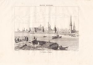 Moskau, Kreml, Le Kremlim a Moscou, Moskwa, Kupferstich um 1830 aus France Militaire, Blattgröße:...