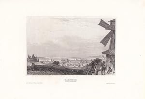 Galitsch, Oblast Kostroma, Stahlstich um 1850 aus dem bibliographischen Institut Hildburghausen, ...