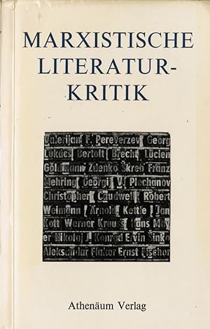 Bild des Verkufers fr Marxistische Literaturkritik. Hrsg. u. eingel. von / Ars poetica / Texte ; Bd. 7 zum Verkauf von Schrmann und Kiewning GbR