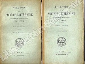 Imagen del vendedor de Bulletin de La Socit Littraire Historique et Archologique de LYON1911 ( Anne complte ) a la venta por ARTLINK
