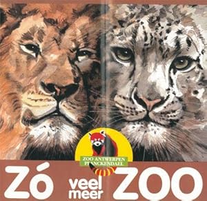 Bild des Verkufers fr Faltblatt Z vel meer Zoo (Zeichnung Lwe, Leopard) zum Verkauf von Schueling Buchkurier