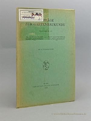 Imagen del vendedor de Beitrge zur Gartenbaukunde. a la venta por Bibliotheca Botanica