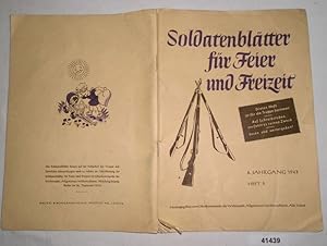 Seller image for Soldatenbltter fr Feier und Freizeit, 4.Jahrgang 1943 Heft 5 for sale by Versandhandel fr Sammler