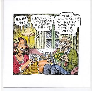 Seller image for Drawn Together (exhibition announcement for Aline Kominsky-Crumb & Robert Crumb) for sale by DR Fine Arts