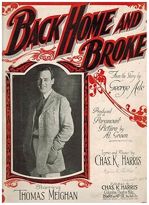 Seller image for BACK HOME AND BROKE (Produced as A Paramount Picture) for sale by Jim Hodgson Books