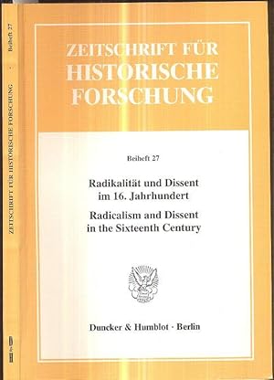 Immagine del venditore per Radikalitt und Dissent im 16. Jahrhundert. - Radicalism and Dissent in the Sixteenth Century. venduto da Antiquariat Dwal