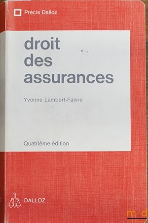 Seller image for DROIT DES ASSURANCES, 4ed., coll. Prcis Dalloz for sale by La Memoire du Droit