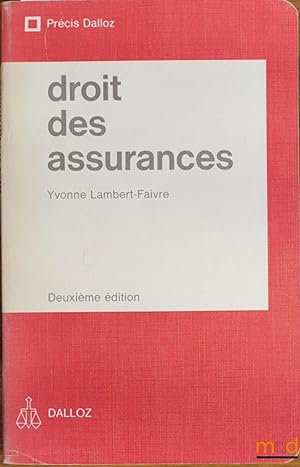 Seller image for DROIT DES ASSURANCES, 2ed., coll. Prcis Dalloz for sale by La Memoire du Droit