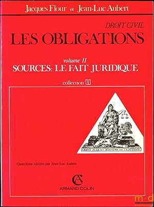 Bild des Verkufers fr DROIT CIVIL, LES OBLIGATIONS, vol. I: L ACTE JURIDIQUE, 4med., coll. U zum Verkauf von La Memoire du Droit