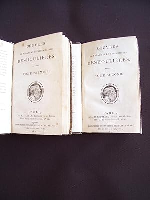 Oeuvres de Madame et de Mademoiselle Deshoulières - T.1 T.2
