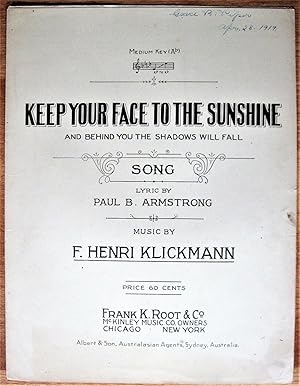 Immagine del venditore per Keep Your Face to the Sunshine venduto da Ken Jackson