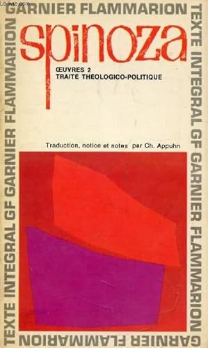 Bild des Verkufers fr OEUVRES, II, TRAITE THEOLOGICO-POLITIQUE zum Verkauf von Le-Livre
